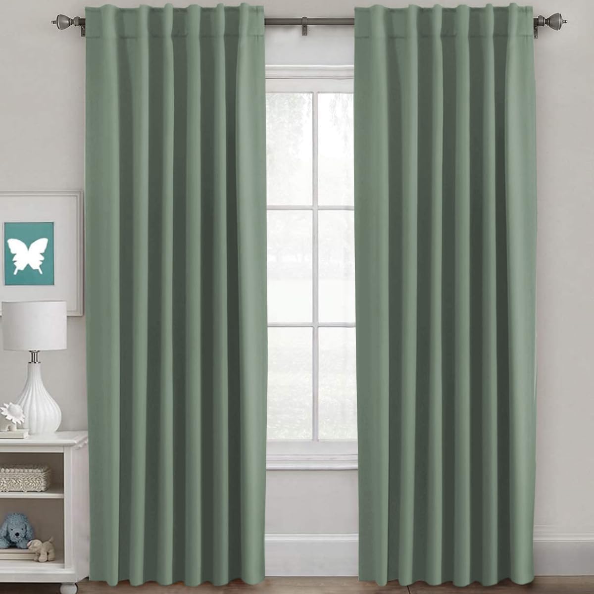 H.VERSAILTEX Blackout Curtains 52x84, 2 Panels