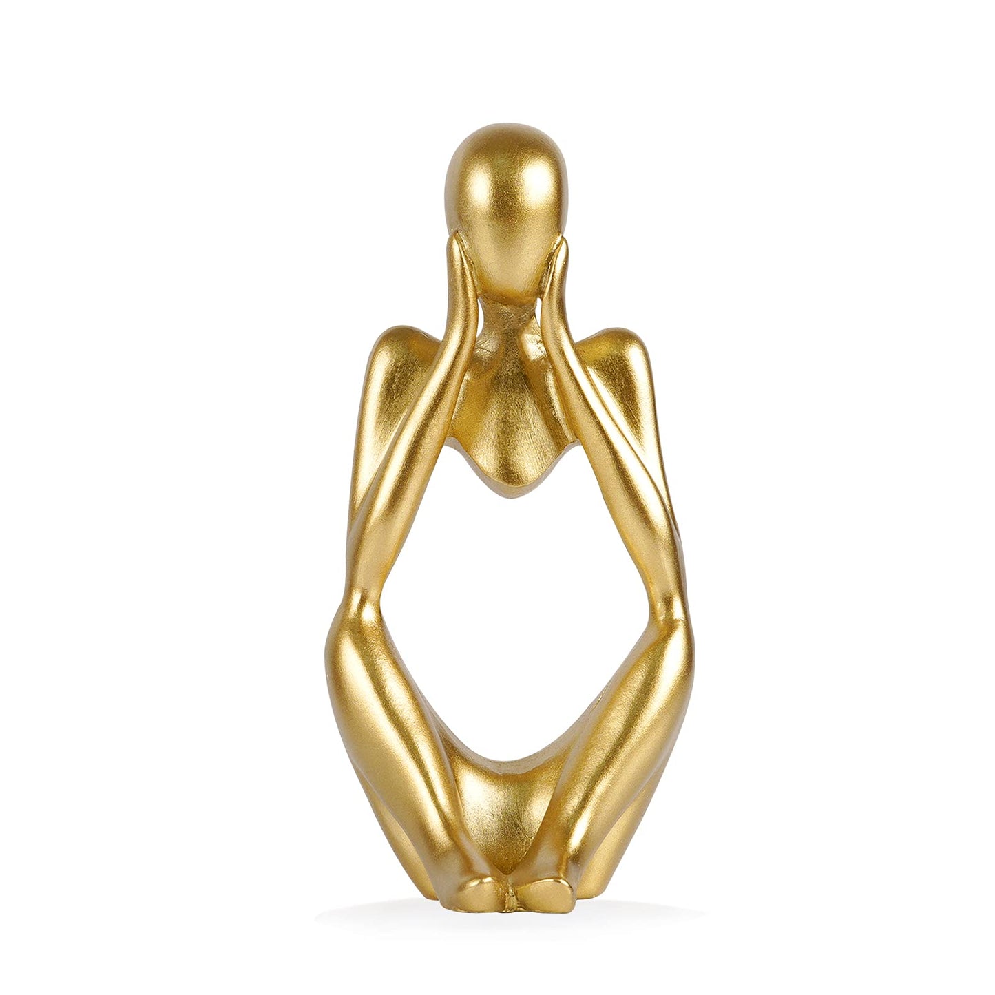 Sandstone Thinker Statue, Small Left