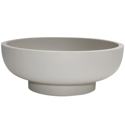 Large Resin Decorative Bowl, Sand Beige