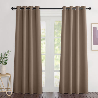 NICETOWN Gray Blackout Curtains for Bedroom