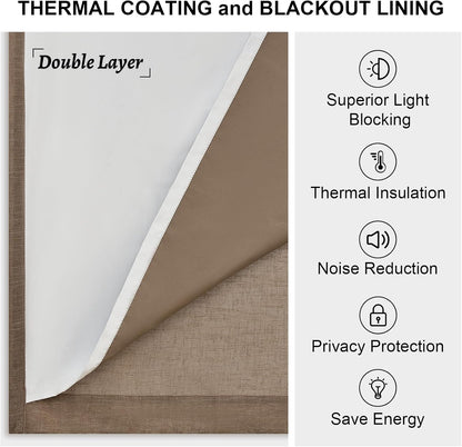 Topfinel Blackout Curtain 72x108, 1 Panel