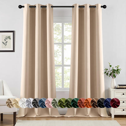 Blackout Curtains – Sage Green, 40"x63", 2 Panels