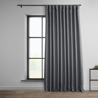 HPD Faux Linen Curtain 100x96" Birch, 1 Panel