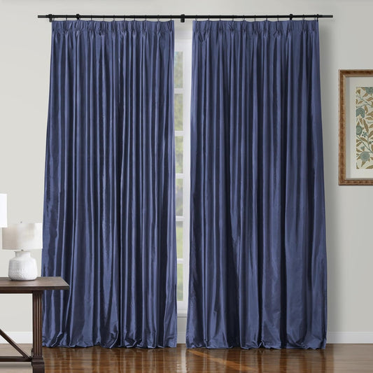 Silk Pinch Pleat Curtain – Sand, 52"x90"