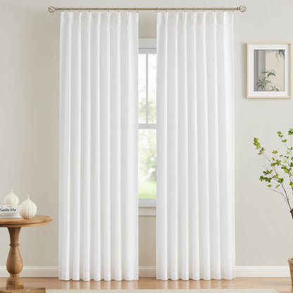 Pinch Pleat Sheer Curtains 42x95, 2 Panels