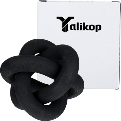 Yalikop Wood Knot Decor, White