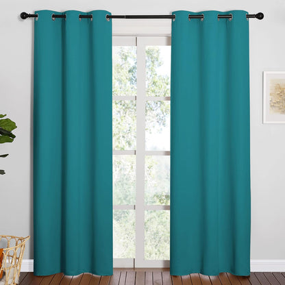 NICETOWN Blackout Curtains 42x63" Black