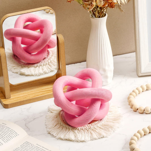 Yalikop Wood Knot Decor, White