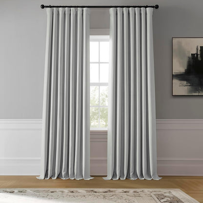 HPD Faux Linen Curtain 100x96" Birch, 1 Panel