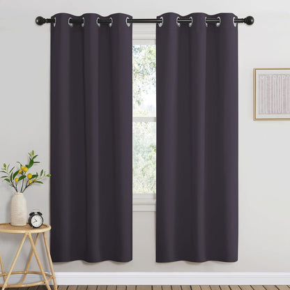 NICETOWN Gray Blackout Curtains for Bedroom