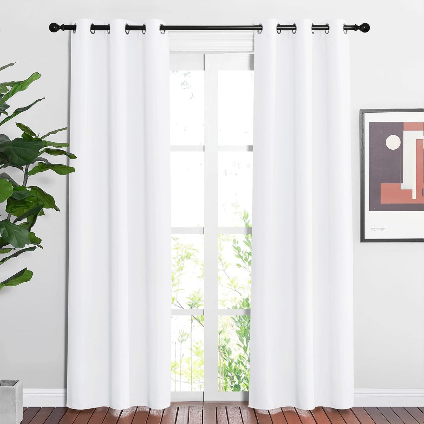NICETOWN Gray Blackout Curtains for Bedroom