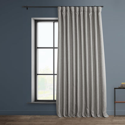 HPD Faux Linen Curtain 100x96" Birch, 1 Panel
