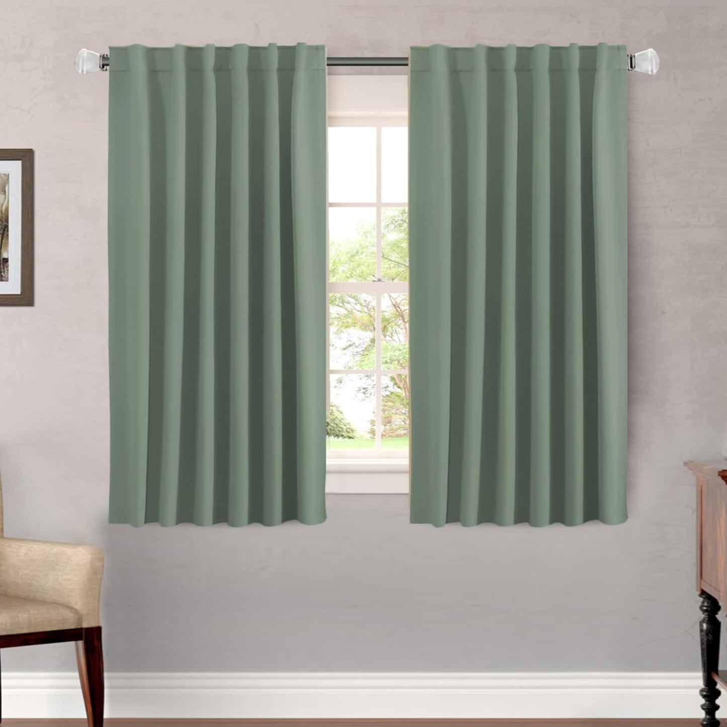 H.VERSAILTEX Blackout Curtains 52x84, 2 Panels