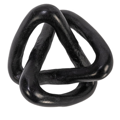 Creative Co-Op Modern Decorative Marble Link Knot, Beige