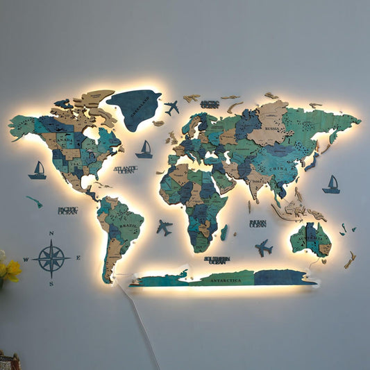 3D LED World Map – Medium