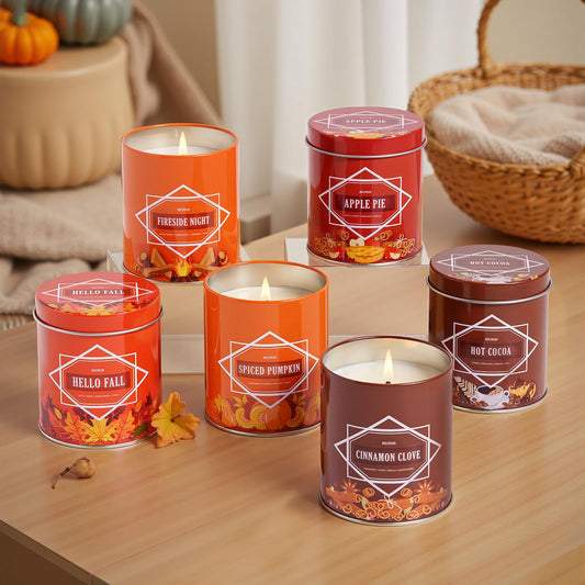 Fall Candles – 36oz (4×9oz) Soy Candles