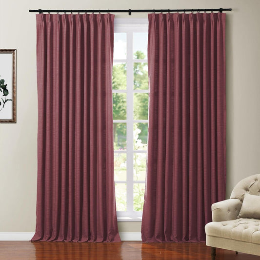 TWOPAGES Polyester Linen Heavy Weight Blackout