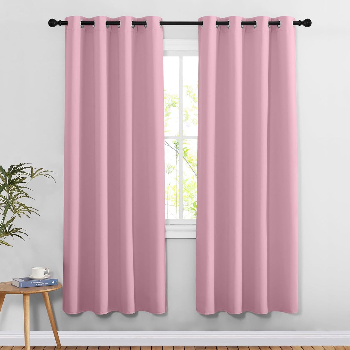 NICETOWN Gray Blackout Curtains for Bedroom