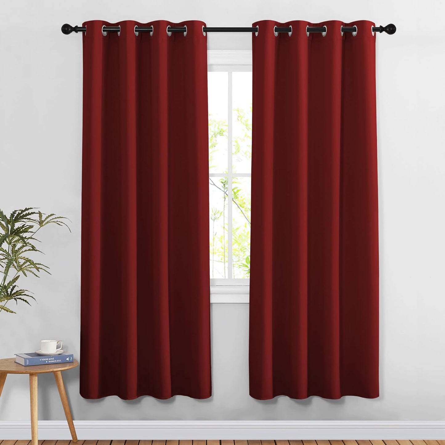 NICETOWN Gray Blackout Curtains for Bedroom