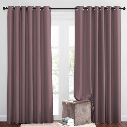 NICETOWN Gray Blackout Curtains for Bedroom