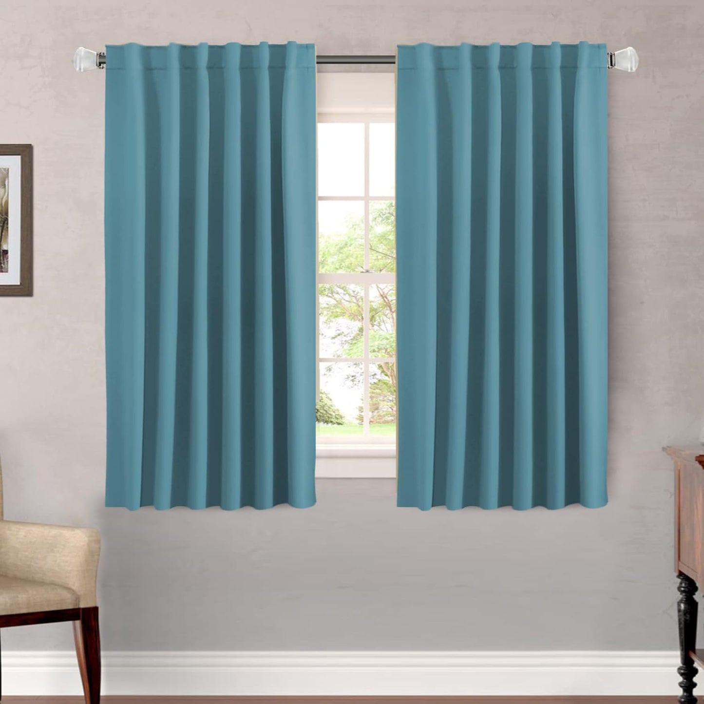 H.VERSAILTEX Blackout Curtains 52x84, 2 Panels