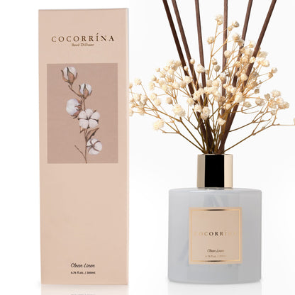 Cocorrína Clean Linen Reed Diffuser 6.7oz
