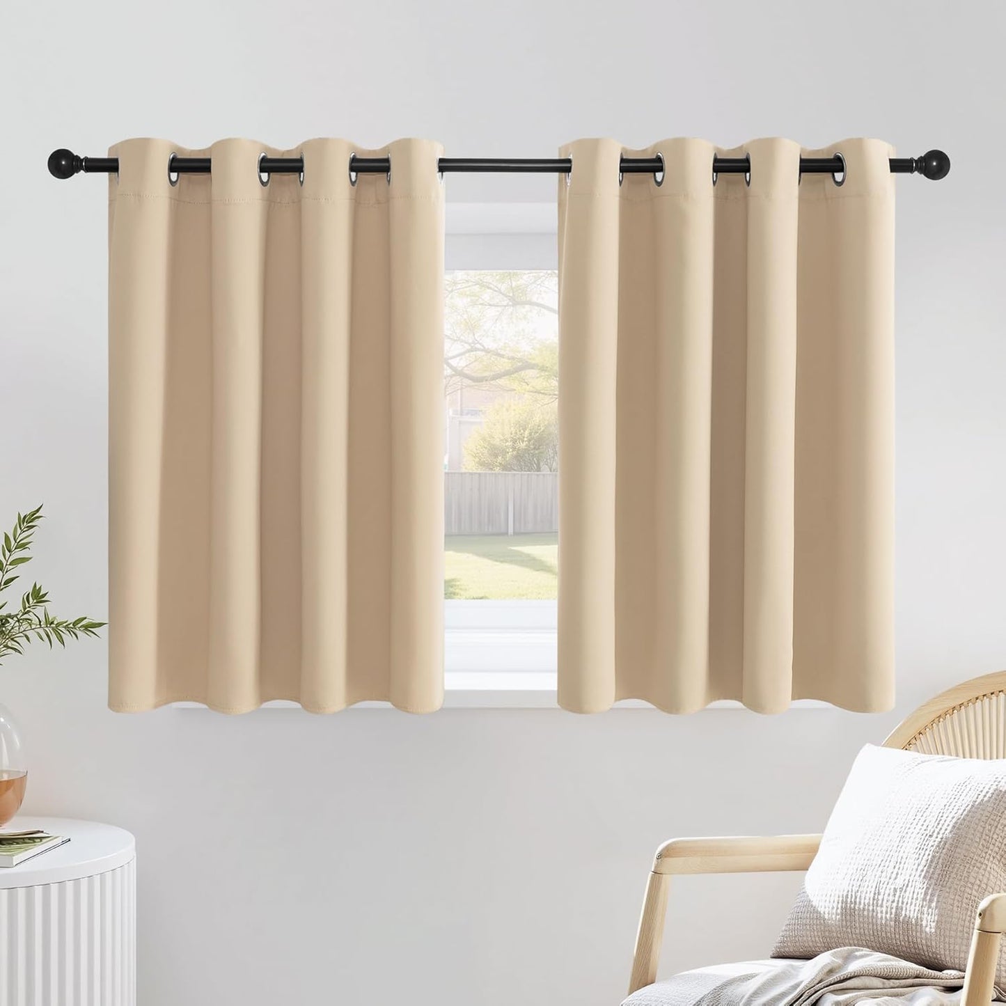 NICETOWN Gray Blackout Curtains for Bedroom