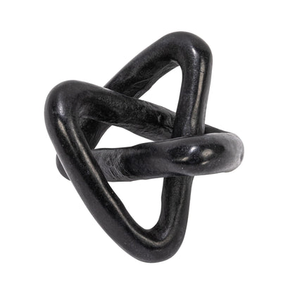 Creative Co-Op Modern Decorative Marble Link Knot, Beige