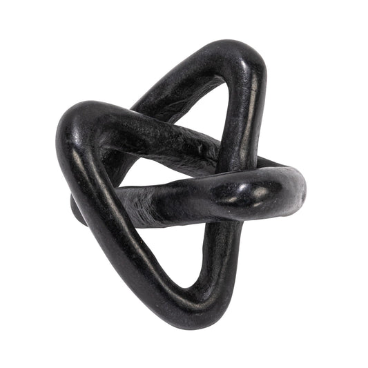 Creative Co-Op Modern Decorative Marble Link Knot, Beige