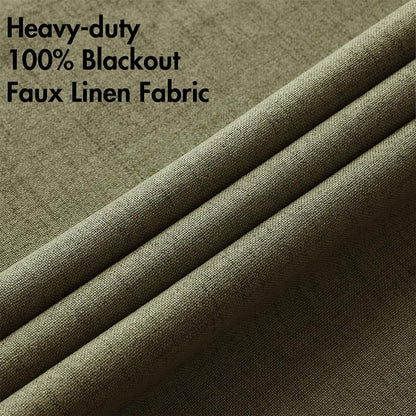 MIULEE Blackout Curtains 52x84" Beige, 2 Panels