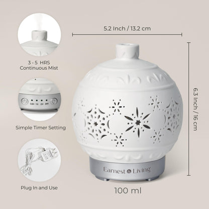 Earnest Living Ceramic Oil Diffuser 100ml