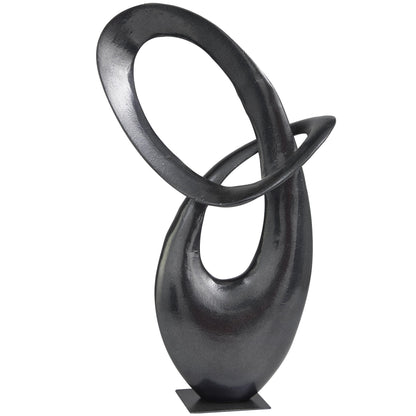 Deco 79 Abstract Sculpture 62" Black