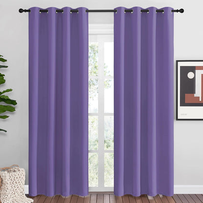 NICETOWN Blackout Curtains 42x63" Black
