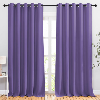 NICETOWN Gray Blackout Curtains for Bedroom