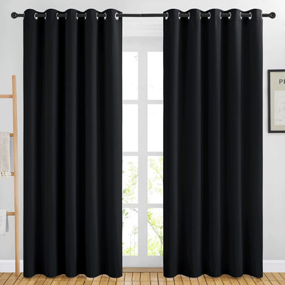 NICETOWN Gray Blackout Curtains for Bedroom