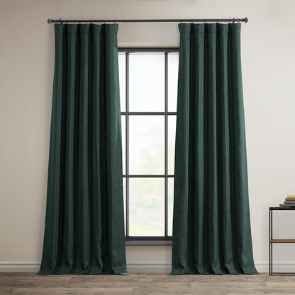 HPD Faux Linen Curtain 100x96" Birch, 1 Panel