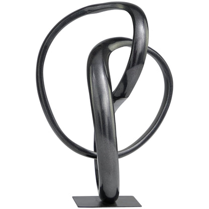 Deco 79 Abstract Sculpture 62" Black