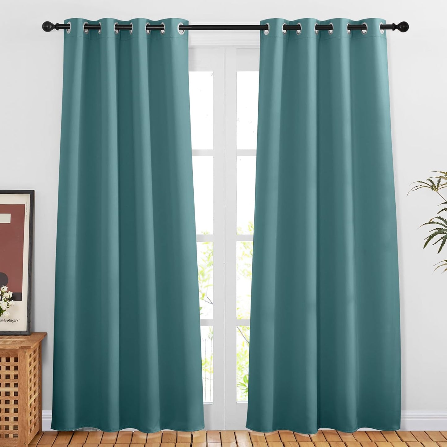 NICETOWN Gray Blackout Curtains for Bedroom