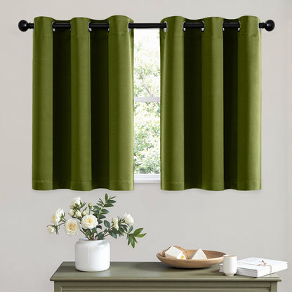 Blackout Curtains – Sage Green, 40"x63", 2 Panels
