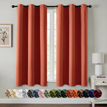 Blackout Curtains – Sage Green, 40"x63", 2 Panels