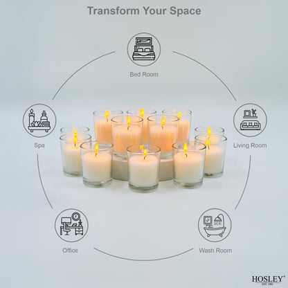 Hosley 240 Ivory Votive Candles