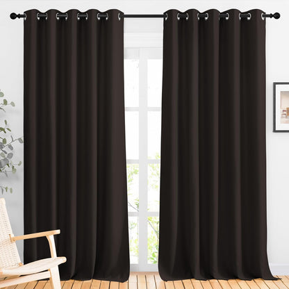 NICETOWN Gray Blackout Curtains for Bedroom
