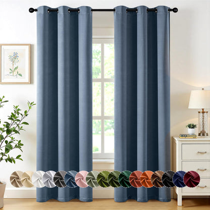 Blackout Curtains – Sage Green, 40"x63", 2 Panels
