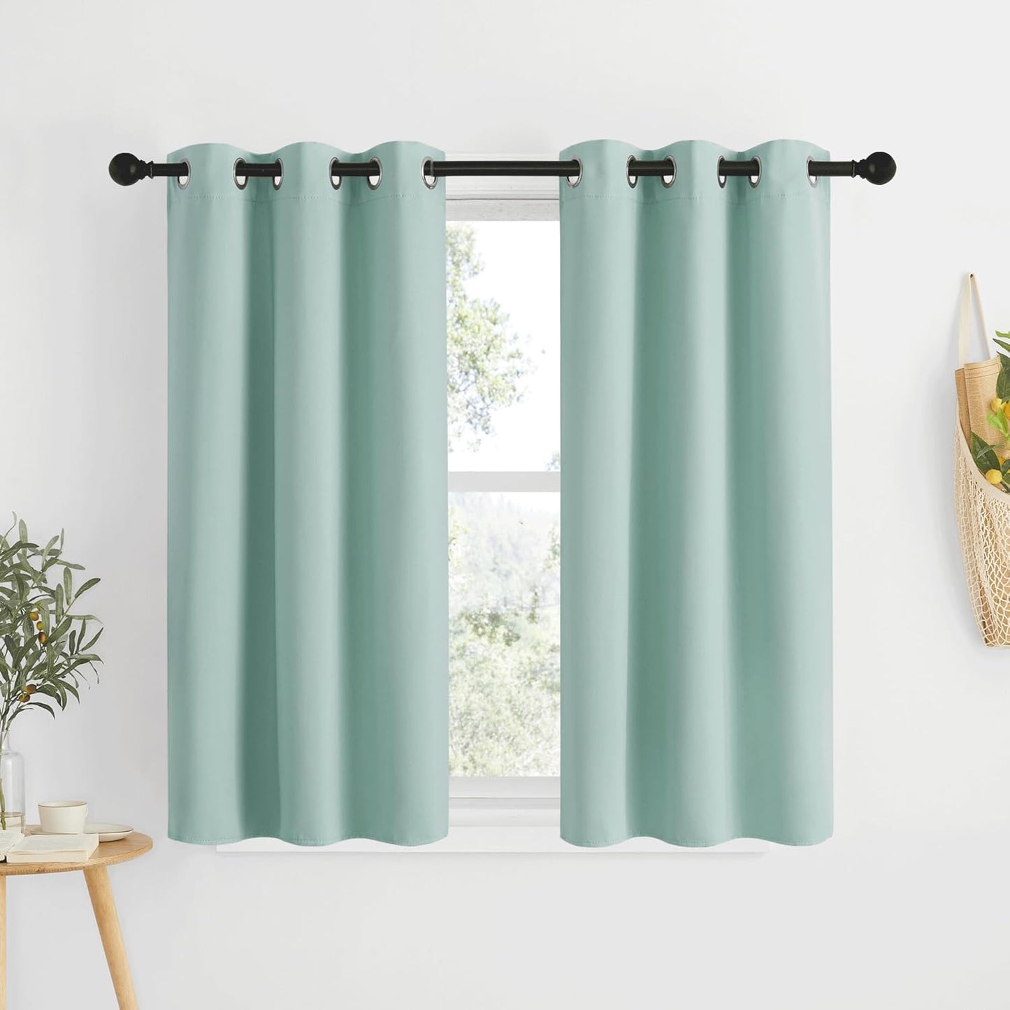 NICETOWN Gray Blackout Curtains for Bedroom