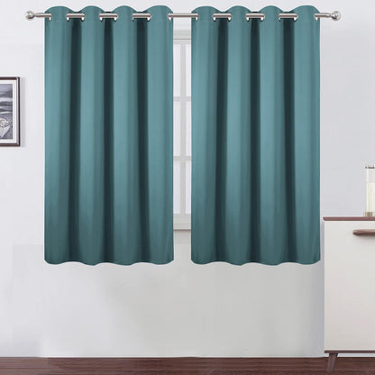 LEMOMO Blackout Curtains 52x84" Black, 2 Panels