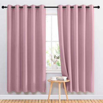 NICETOWN Gray Blackout Curtains for Bedroom