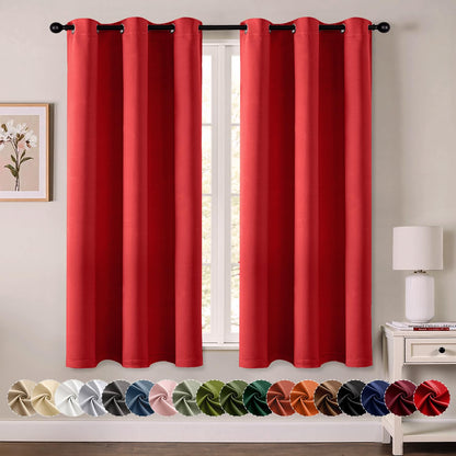 Blackout Curtains – Sage Green, 40"x63", 2 Panels