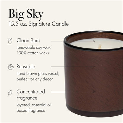 LAFCO Big Sky Candle, 2-Pack, 15.5 oz