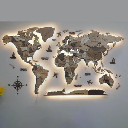 3D LED World Map – Medium