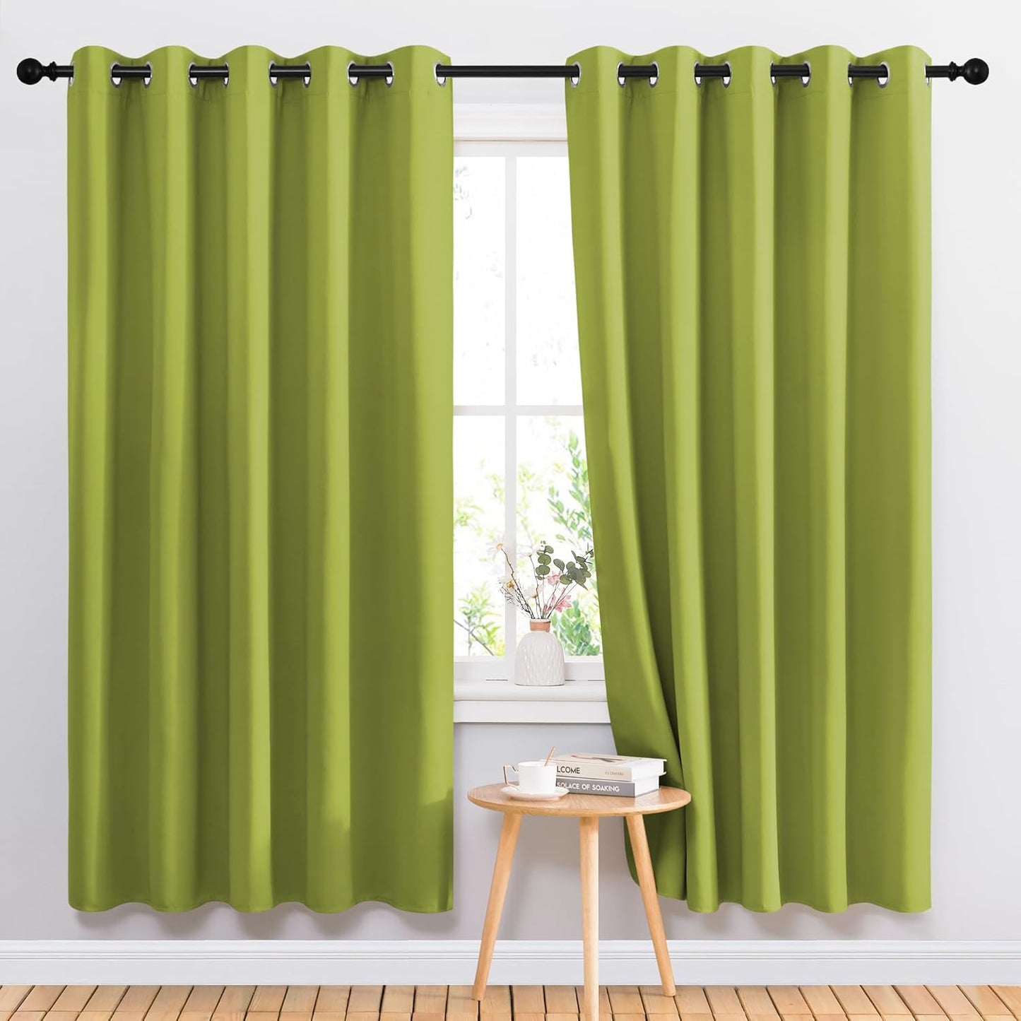 NICETOWN Gray Blackout Curtains for Bedroom
